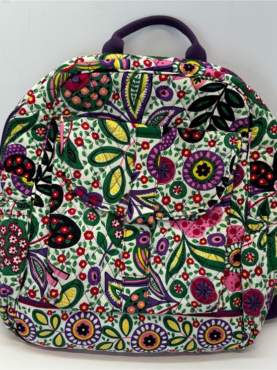 Vera Bradley Handbags - Vera Bradley Viva La Vera Backpack Floral Tropical Quilted Retired Womens EUC